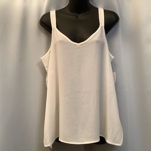 Mod Lusive Tank Women’s Large Bubble Crepe Cream Neutral